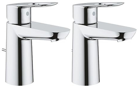 GROHE Lot de 2 Mitigeurs lavabo BauLoop Taille S