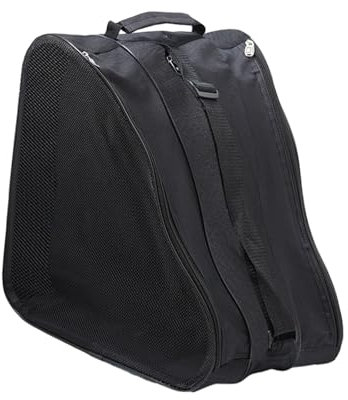 Perfeclan Borsa Pattini a Rotelle, con Tracolla Regolabile, Impermeabile, Portatile, Anti -Odor, Grande capacità, Ideali per Pattini Quad, Pattini in Linea, Pattini da Hockey su Ghiaccio, Nero