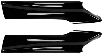 Auto Vordere Stoßstange Seite Spoiler Diffusor Splitter Für B&MW 5 Series F10 F11 2010 2011 2012 2013 2014 2015 2016 Frontspoiler (Farbe : Schwarz)