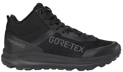 Viking Herren Stride Mid GTX M Walking Shoe, Black, 46 EU