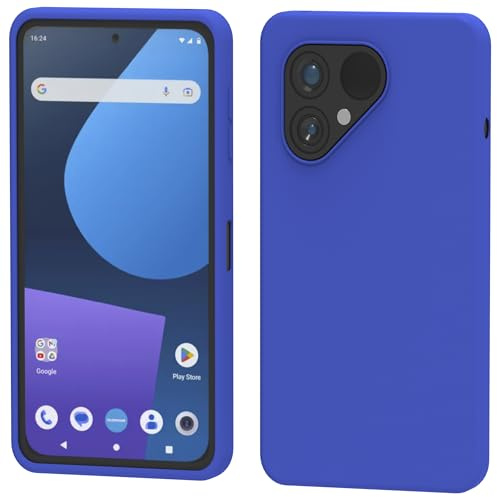 foto-kontor Hülle kompatibel mit Fairphone 5 Schutzhülle dunkelblau Tasche Gummi TPU Handy Schutz Handytasche Handyhülle Smartphone Case Kantenschutz Eckenschutz