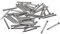 sourcing map Finishing Nails 120pcs 25mm 1 Inch Hand-Drive Hardware Carbon Steel Nail Lost Head Nails