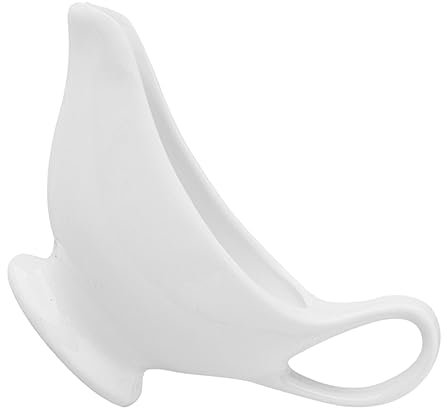 PRETYZOOM Keramik Sauciere Mit Henkel 300ml soßEnkanne Weiß, Ideal FüR BratensoßE, Dressings Und Dips, Perfekt FüR KüChe