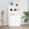 CKioict Mehrzweckschrank Freistehender Akzentschrank Aufbewahrungsschrank Highboard Hochglanz-Weiß 60x35,5x103,5 cm Holzwerkstoff für Schlafzimmer & Wohnräume & Büro