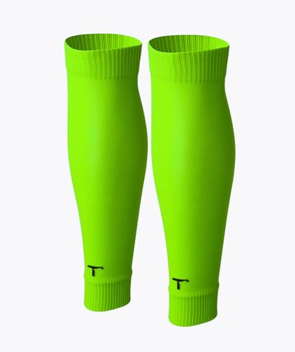 T1TAN Fußball Tube Stutzen - Herren, Damen und Kinder - Farbe hellgrün - Größe 39-42