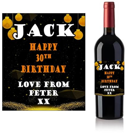 Personalised Customized Cider Beer Bottle Sticker Label for Birthday Xmas Anniversary