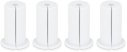 4 Piece Wanddurchführung Kabel Ethernet Kabeldurchführung Wand Loch Kabelführungsset 1 Zoll Gummikabel Wanddurchführung durch Durchführungstülle für Zuhause und Im Freien (White)