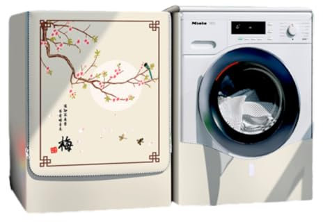 BaoT8YLu Copri Lavatrice Esterni, Coprilavatrice da Esterno Impermeabile Antipolvere Anti Sunlight, Copertura per Lavatrice e Asciugatrice con Aperture Frontali