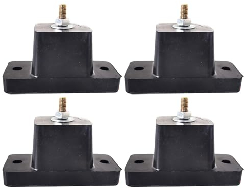 Smileshiney Klimaanlagen-Stoßdämpfer,Klimaanlagen-Stoßdämpfer - 4 Stück Gummi-Stoßdämpferhalterungen - Dämpfende Kompressorfüße, Anti-Vibrations-Pad für Klimaanlagen-Außeneinheit