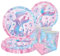 Meerjungfrau Partygeschirr Set,Meerjungfrau Geburtstag Geschirr Party Deko mit Papier Teller Becher Servietten für Meerjungfrau Party Kindergeburtstag Meerjungfrau Partyzubehör Dekoration Set