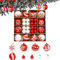 Kaizuca 44 Stück Weihnachtskugeln Set, Bruchsicherer Christbaumschmuck, Glitzernde Weihnachtsdeko für Innen und Außen, Weihnachtsbaum Dekoration