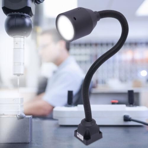 Arbeitsbeleuchtung, DSYOGX LED Arbeitsleuchte mit 360° Drehung Flexibel Arm CNC Maschinenlampe Werkbanklampe, für CNC, Stanze, Drehbank, Bohrmaschinen, Geräte, Maschinen