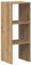 vidaXL Bücherregal Stapelbar Artisan-Eiche 30x30x80 cm Holzwerkstoff, Bücherständer, Büroschrank, Aktenregal, Bücherschrank, Büroregal, Highboard