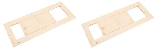 Grille D'aération pour Salle de Sauna, Grille D'aération Rectangulaire en Bois, Accessoire de Sauna pour Hammam, Panneau de Ventilation en Bois, Persiennes de Ventilation pour