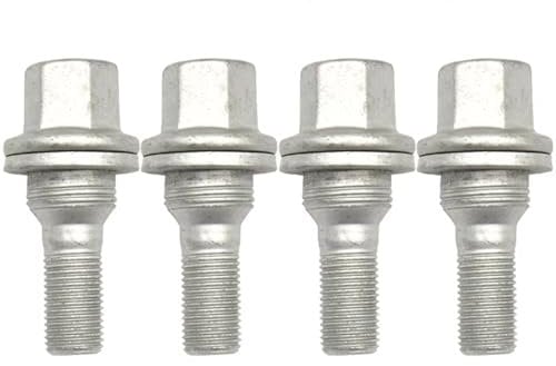 RAQXOLPB car radschrauben Kompatibel Mit Peugeot Für 208 2012 2013 2014 2015 2016 2017 2018 4X Radmuttern Bolzen Schraube M12x1,25 Schrauben Autoreifenmutter Radbolzen