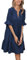 Famulily Sundresses for Women 2025 Summer Work Dress V Neck Casual Beach Short Dress Blue M