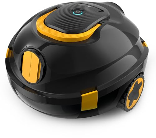 Y20 - Limpiador robótico inalámbrico de piscina, aspiradora automática para piscinas sobre el suelo y enterradas, tiempo de funcionamiento de 90 minutos, estacionamiento automático, robot ligero y