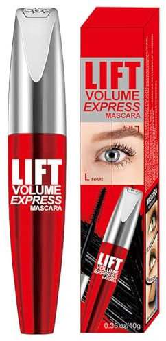 Schwarze Mascara für Volumen und Länge, 5D wasserfest, Smudge-Proof Mascara, anhaltende Volumizing-Augen-Make-up, Gewicht 32 g, Lash-Lifting-Formel für Jugendliche, Frauen