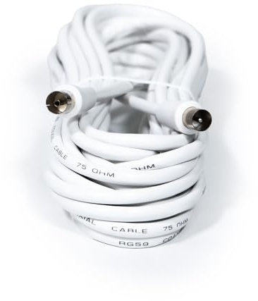 Levitantes Cable blanco de TV 3m