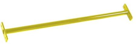 Reckstange Turnstange Spielplatzstange 125 cm Klimmzugstange Turnreck Klettergerüst Spielgerät für Garten gelb