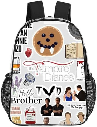 ILWVWVHK The Vampire diaries Backpack Eco Friendly PVC Transparent Swim Bag Clear Waterproof School Bag for Boys Girls Kids