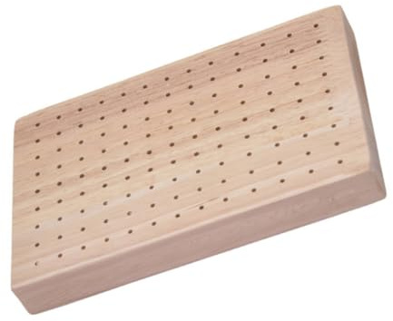 TOPPERFUN 2 Stück Holz Spießhalter für Vorspeisen Appetizer Display Ständer mit Löchern für Buffet und Party für Hochzeiten und Catering Events