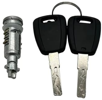 HMNMXQ Attuatore Centrale Attuatore per Fiat 500L 500X 2014-2020 per Jeep per Renegade 2014-2019 6000632319 80/1039 Cilindro Serratura Maniglia Porta con 2 Chiavi
