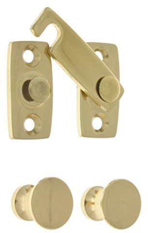 IDHBA 21021-003 Professional Grade Quality Solid Shutter Bar Kit, Polished Brass