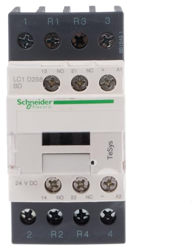 Schneider Electric TeSys D LC1D Leistungsschütz / 24 Vdc Spule, 4 -polig 2 Schließer + 2 Öffner, 690 Vac/dc / 40 A