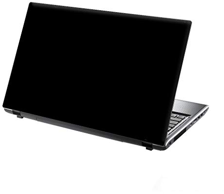15'6 Inch Taylorhe laptop skin protective decal back to black