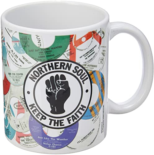 Pyramid MG22314 International Northern Soul Labels Ceramic Mug, 11 oz/315 ml