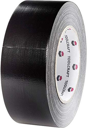 Toolcraft 54B48L40SC 54B48L40SC Ruban adhésif en tissu Noir (L x l) 40 m x 48 mm