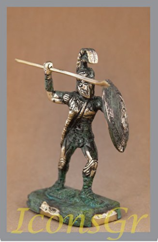 Antike griechische Bronze Museum Statue Replica von King Leonidas von Sparta (195)