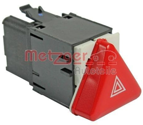 Metzger 0916291 Warnblinkschalter für VW Golf V | Kompatibel mit: VW GOLF V, GOLF V Variant, JETTA III