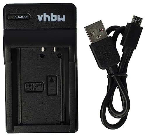 vhbw USB Battery Charger compatible with Canon EOS 1300D Digital camera, camcorder, action cam battery - Charging tray