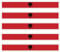benobler 5 x Aufkleber ALBANIEN f. KFZ Auto Motorrad Boot Flagge Fahne Albania