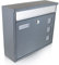 BITUXX® Dunkelgrauer Design Wandbriefkasten Briefkasten Postkasten Mailbox Letterbox und Edelstahl Briefklappe