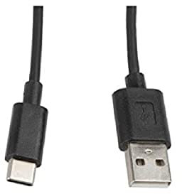 LANBERG CA de usbo de 10cc de 0010 de BK de USB 2.0 a a Conector USB Type-c Cable, 1 m, Color Negro