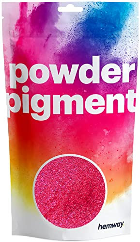 Hemway 50g / 1.75oz Metallic Hot Pink Dye Pigment Powder | Luxury Premium Dye for Epoxy, Resin, Polyurethane Paint, Jewellery, Table Tops & Resin Floors | Colour Enhancement | Vegan & Toxin-Free