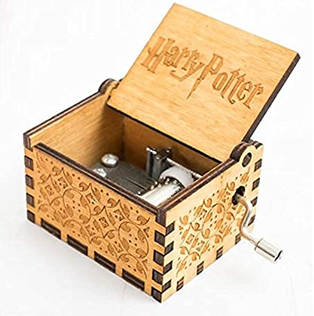 sufe Abuyall 5665 5665 - Caja de música Decorativa de Madera de Harry Potter, música de Hogwarts, Regalo clásico Vintage
