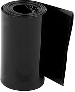 MYCZLQL 1pcs 2.1M 55/75/80mm Black PVC Heat Shrink Tubing Tube Wrap Contra Sleeve Cable Heat Shrink Tube, for 18650 Battery (Size : 80mm x 2.1m)
