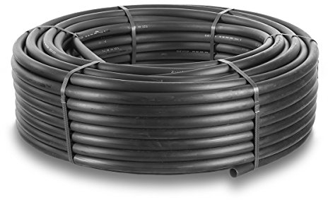 Tube PE HaGa noir - 25mm x 1,5mm en 10m de long - pour les systèmes d'irrigation dans le jardin - conduite d'eau en plastique pour le système sprinkler & l'irrigation automatique
