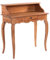 DESIGN DELIGHTS Vintage MASSIVHOLZ SEKRETÄR Napoleon | 80x92x40cm (BxHxT), Mahagoni, Shabby Style Konsolentisch | Schreibtisch im Vintage Stil | Farbe: 08 honigfarben gewachst