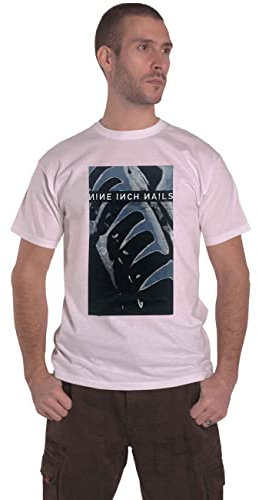 Nine Inch Nails T Shirt Pretty Hate Machine Band Logo Official Mens White L