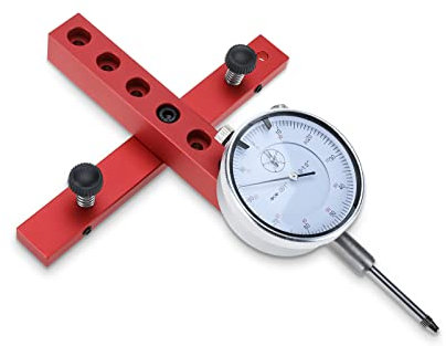 NORJIN Table Saw Dial Indicator, Table Saw Gauge for Aligning and Calibrating Work Shop Machinery, 0.01in Resolution