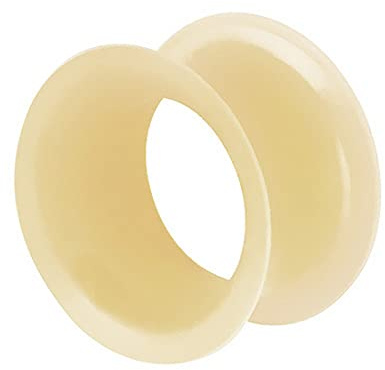 Piercingfaktor Flesh Tunnel Hoher dünner Rand Flexibel Weich Farbig