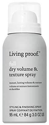 Living Proof Full Dry Volume & Texture Spray | Spray texturisant pour cheveux fins et clairsemés pour du volume et du corps | Protection contre la chaleur et look naturel | 95ml
