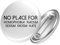 Huuraa Button No Homophobia Racism Hate Ansteck Pin Größe 59mm mit Motiv gegen Diskriminierung Geschenk Idee für Freunde und Familie