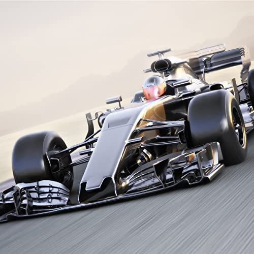 Muralo Selbstklbnde Fototapete 104x70,5 Jugend F1 Rennbahn Rennen 3D Moderne Tapete Teenager Schlafzimmer Wandbilder Wandtapete Wandtattoo XXL Br.104xHö.70,5