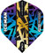RED DRAGON Gerwyn Price Hardcore Premium Regenbogen und Gold Dartflug - 3 Set pro Packung (insgesamt 9 Dart-Flights)